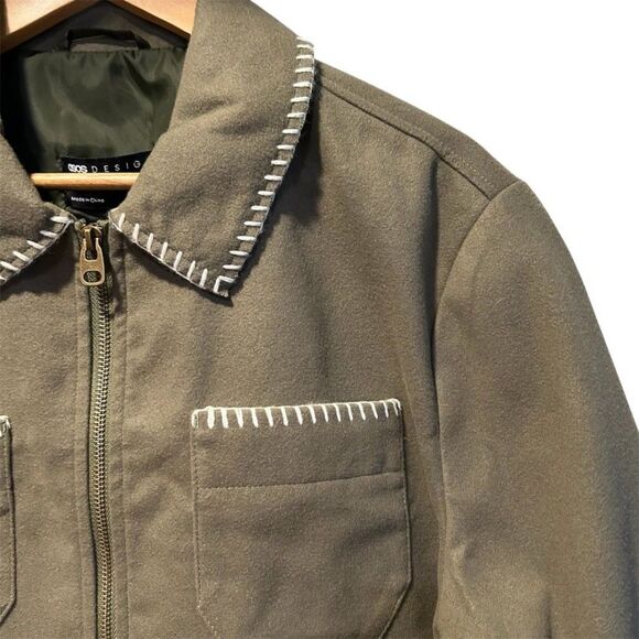 ASOS NWOT Green Jacket Medium - Picture 5 of 9